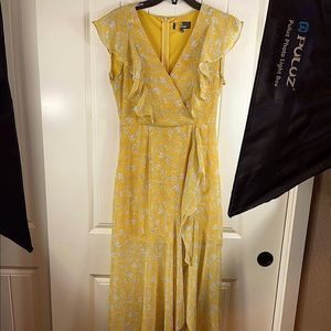 Lulus Brand Women's Long Summer Maxi Dress Floral Wrap Dress size Small NWT